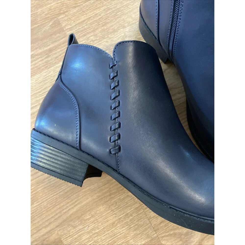 New Easy Spirit Womens Lorand Bootie Navy Size 10M NIB - Picture 10 of 16